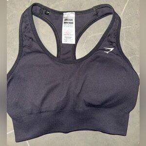 Gymshark Studio Sports Bra Washed Black Size S
